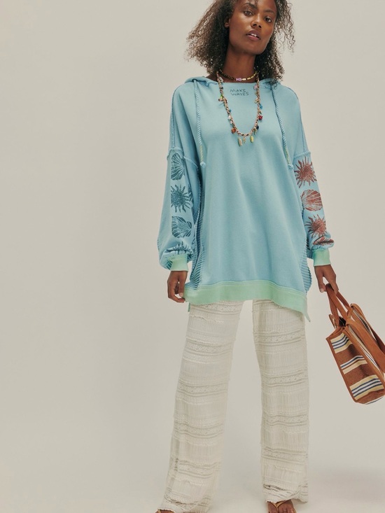 Free People Tops - We The Free Feel The Wave Sweatshirt